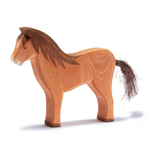 Caballo Marrón de Madera