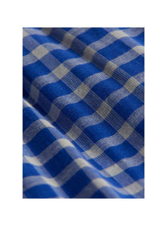 Camisa cuadros azul con lazo Arsène et les Pipelettes