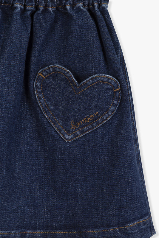 Falda Douchka en Denim Brut – Espíritu Cowgirl con Toque Romántico | Colección New Barn