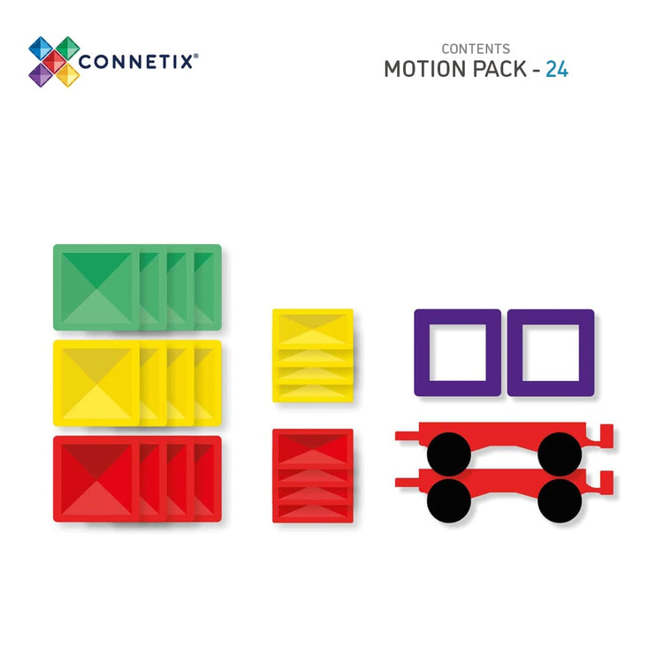 JUEGO CONSTRUCCIÓN MAGNETICO MOTION 24 PIEZAS - CONNETIX