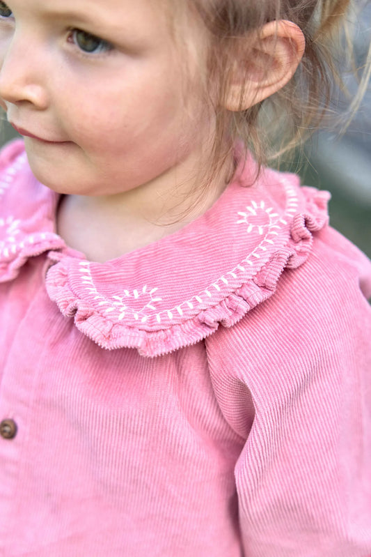 Vestido Minnie terciopelo rosa "New Barn"bebé | Kidslabco