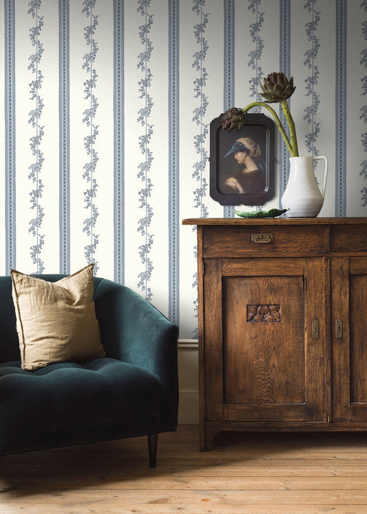 PAPEL PINTADO PALACE BLUE