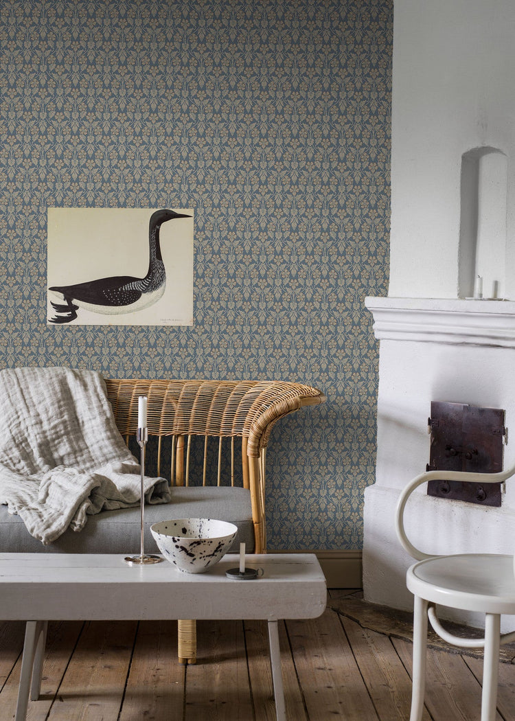 PAPEL PINTADO NORA BLUE