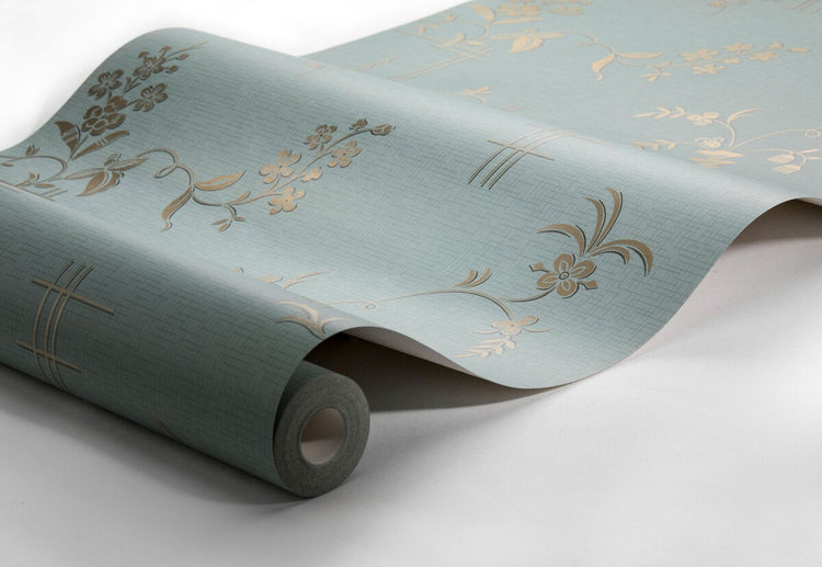 PAPEL PINTADO RETRO FLORAL GREEN