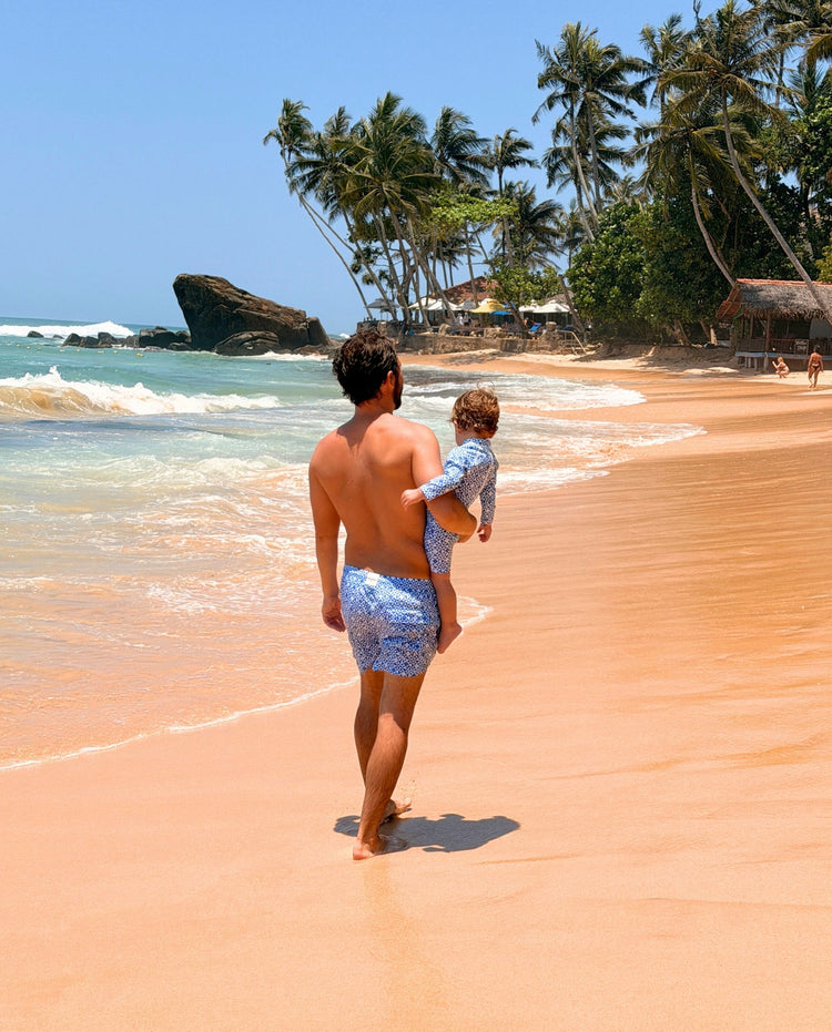 Bañador Bebé Protección Solar Estampado Geométrico