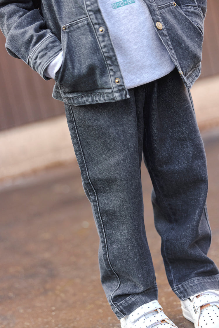 Jean Fracas denim gris niño/niña | Bonton Faroe Island | Kidslabco