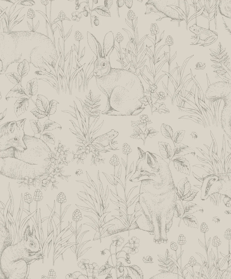 PAPEL PINTADO FOREST FRIENDS BEIGE