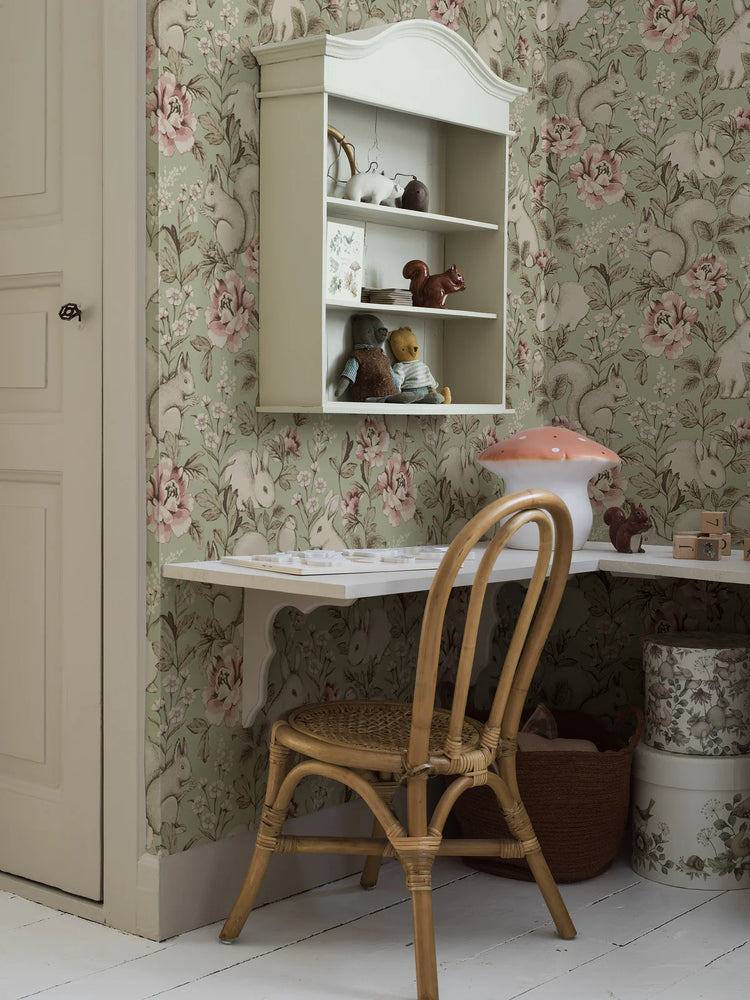 PAPEL PINTADO BOSQUE MÁGICO VERDE