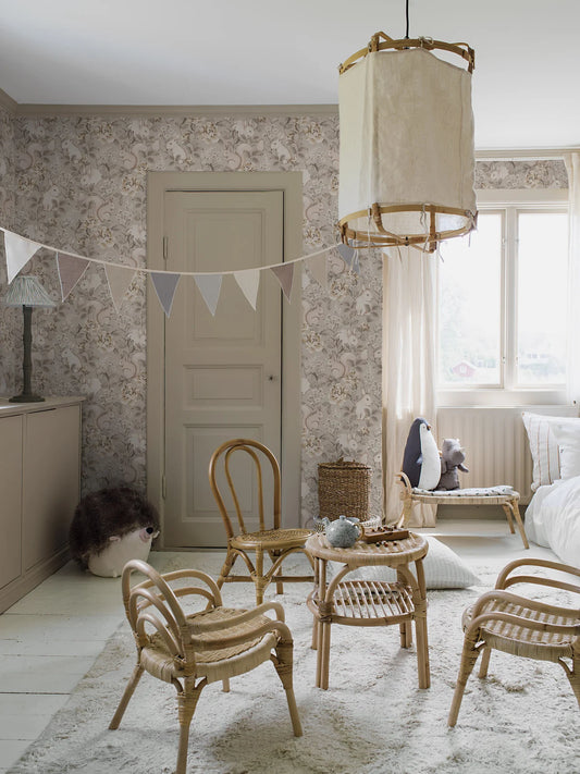 PAPEL PINTADO BOSQUE MÁGICO BEIGE