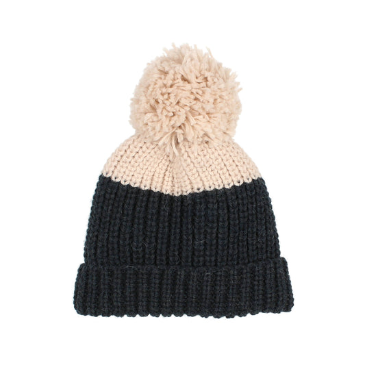 GORRO POM POM BICOLOR BÚHO BCN