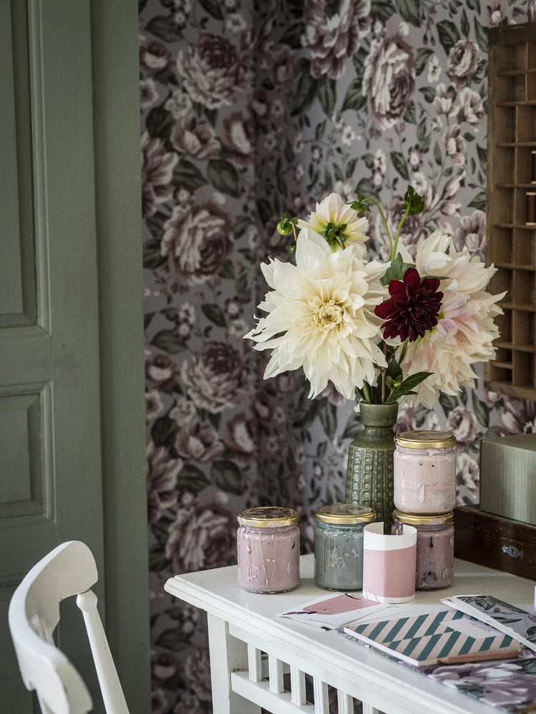 PAPEL PINTADO WILD ROSIE PURPLE