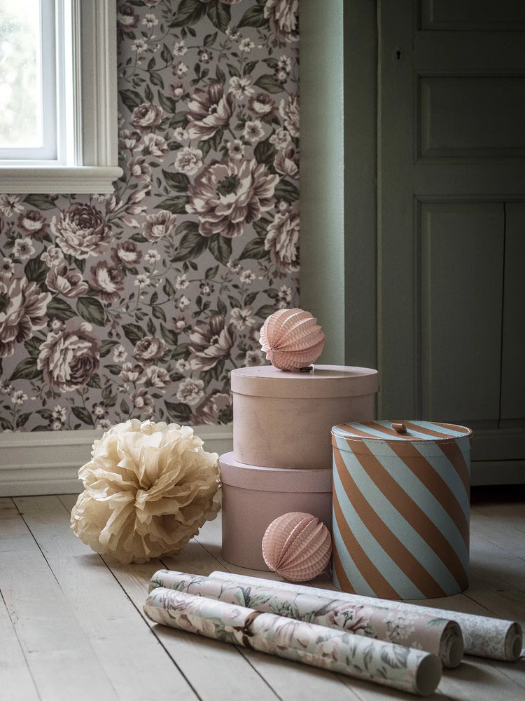 PAPEL PINTADO WILD ROSIE PURPLE