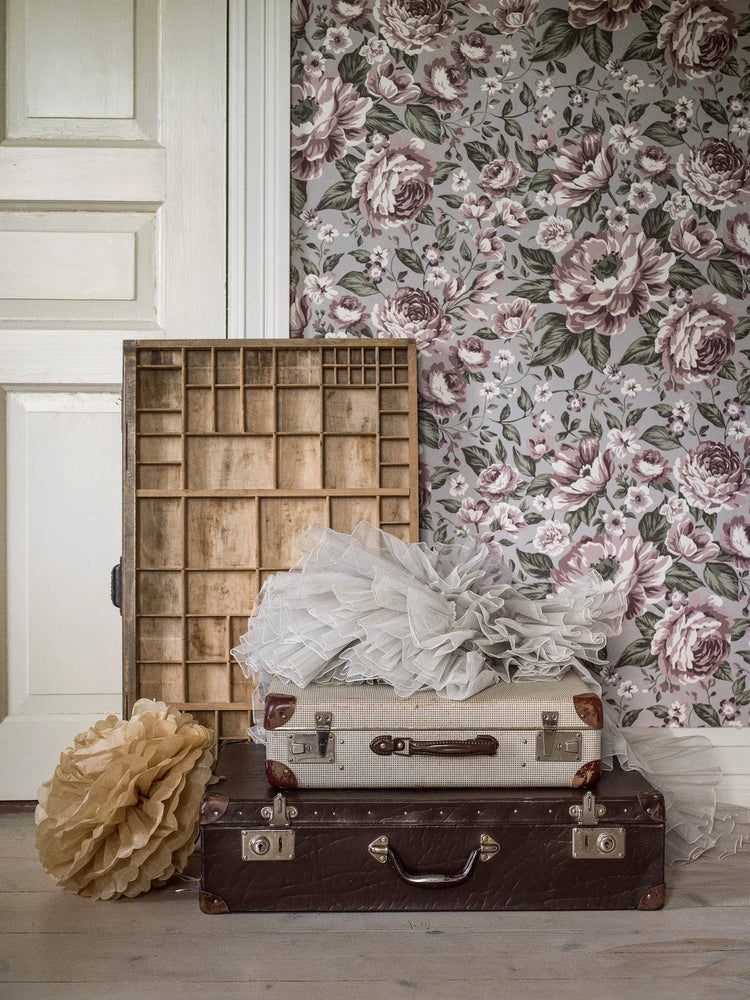 PAPEL PINTADO WILD ROSIE PURPLE