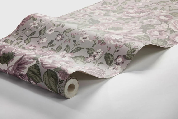 PAPEL PINTADO WILD ROSIE PURPLE