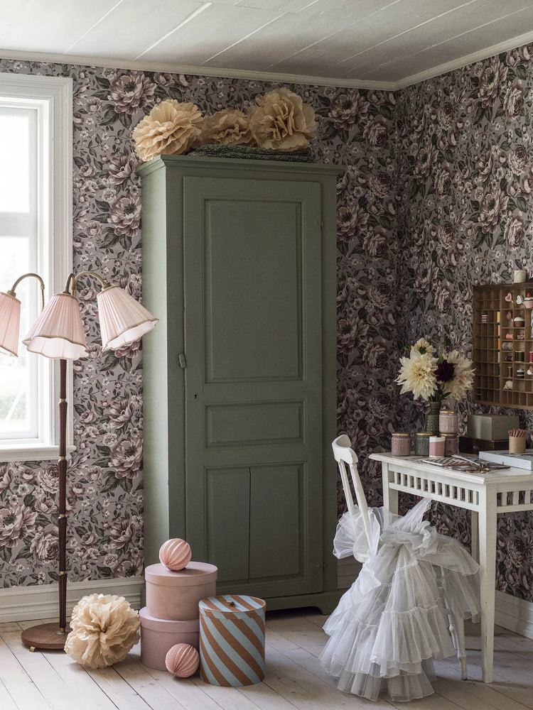 PAPEL PINTADO WILD ROSIE PURPLE