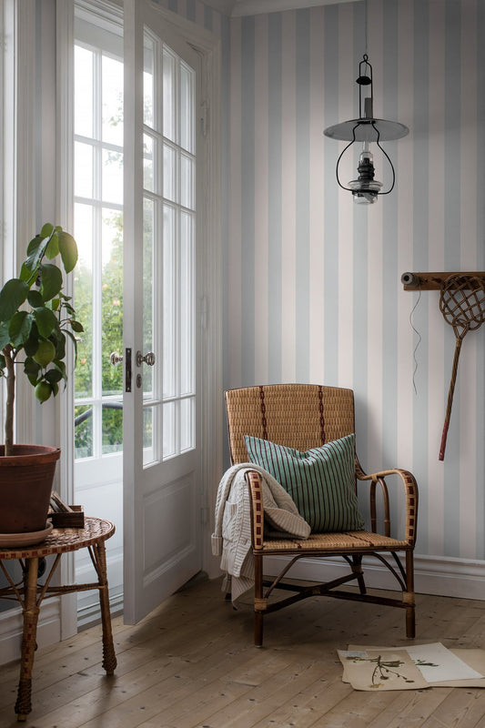 PAPEL PINTADO FALSTERBO STRIPE BLUE