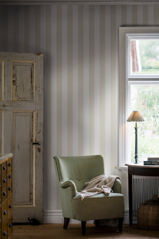 PAPEL PINTADO FALSTERBO STRIPE LIGHT BEIGE