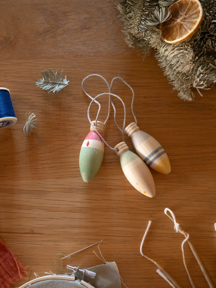 Adornos de Madera - Winter Sparkles