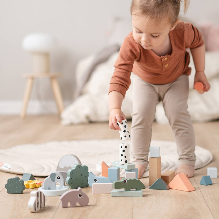 Set Bloques de Madera Deer Friends 34 Piezas