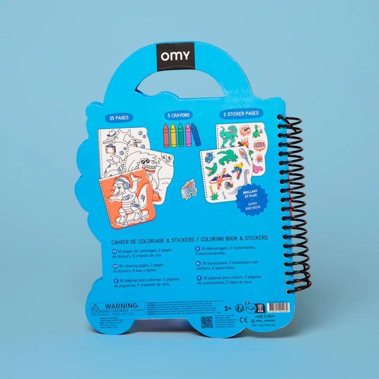 Super Coloring & Stickers Book - Dino