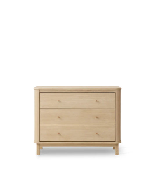 WOOD DRESSER 3 DRAWERS, OAK