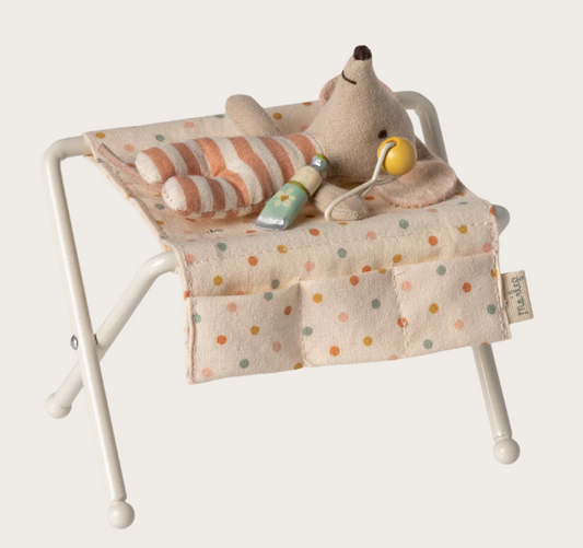 Mesa cambiador, Ratón de bebé - Blanco hueso