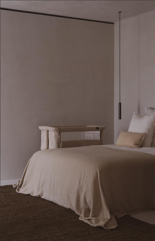 Co-sleeper Side by Side Naturel Bouclé - Beige