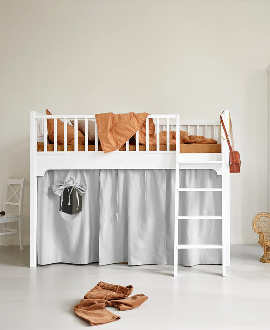 CURTAIN FOR SEASIDE CLASSIC LOW LOFT BED, GREY
