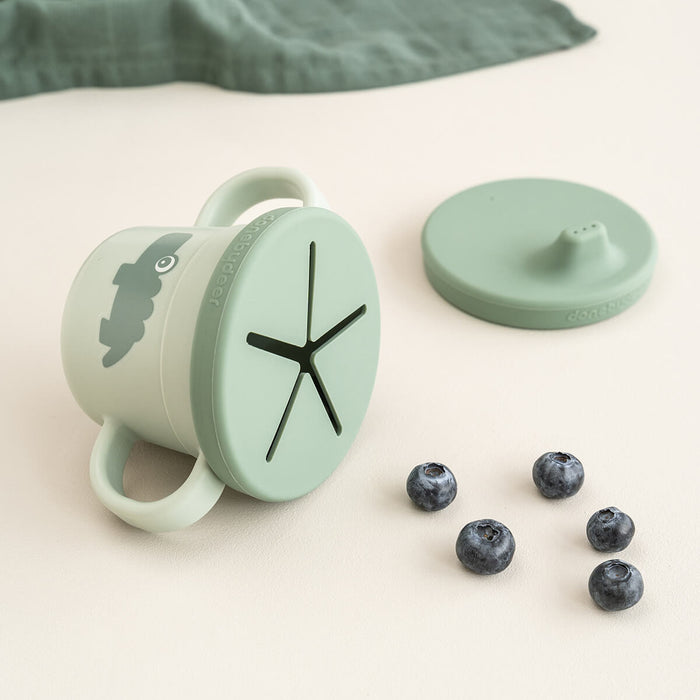 Taza con Asas 3 en 1 Croco color Verde