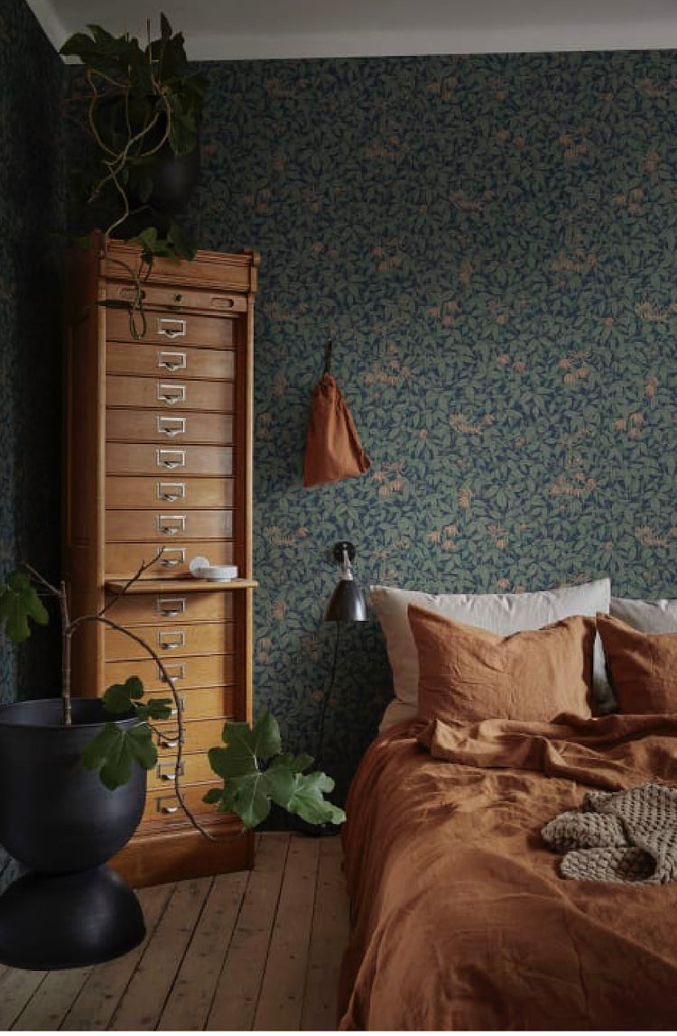 PAPEL PINTADO GARDEN MIDNIGHT BLUE