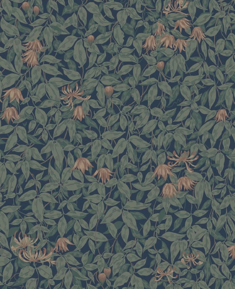 PAPEL PINTADO GARDEN MIDNIGHT BLUE