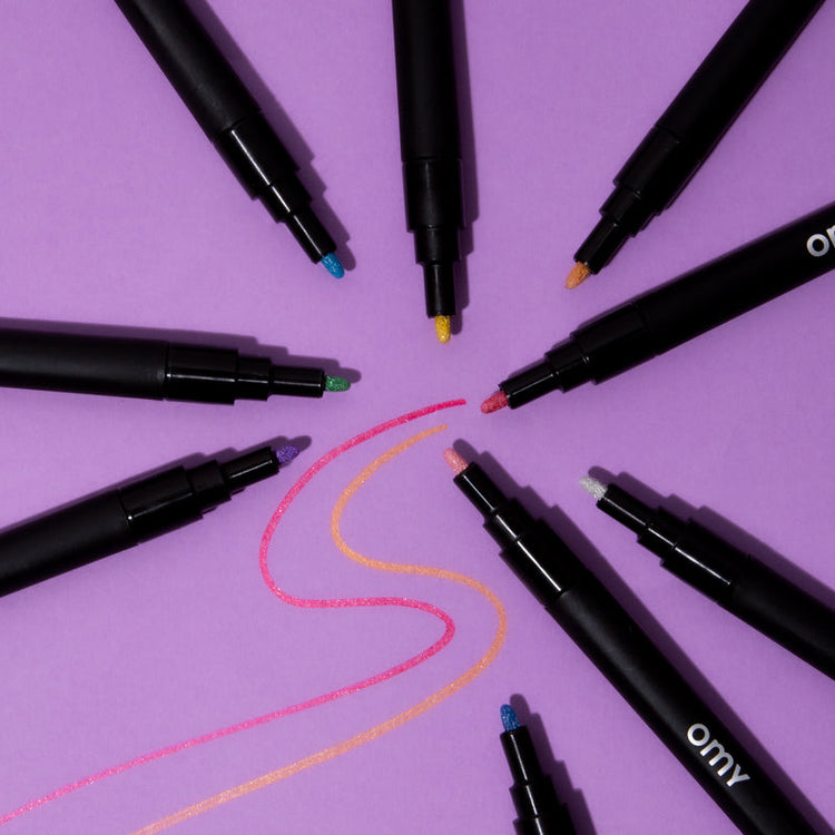 Rotuladores con Purpurina