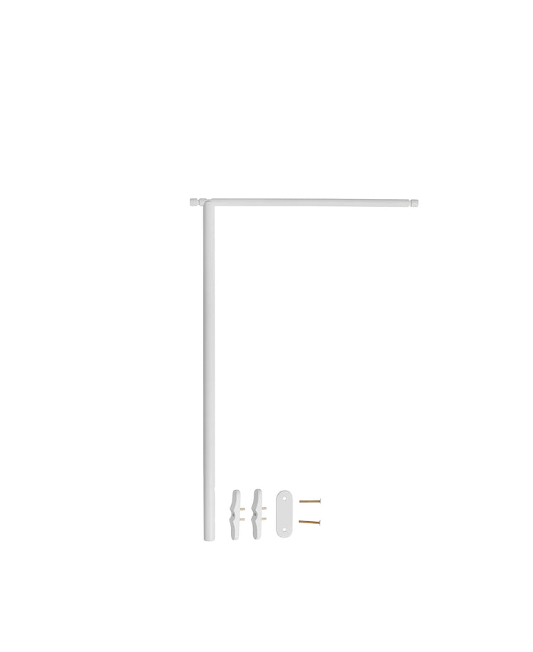 HOLDER FOR WOOD MINI + BED CANOPY & MOBILE, WHITE