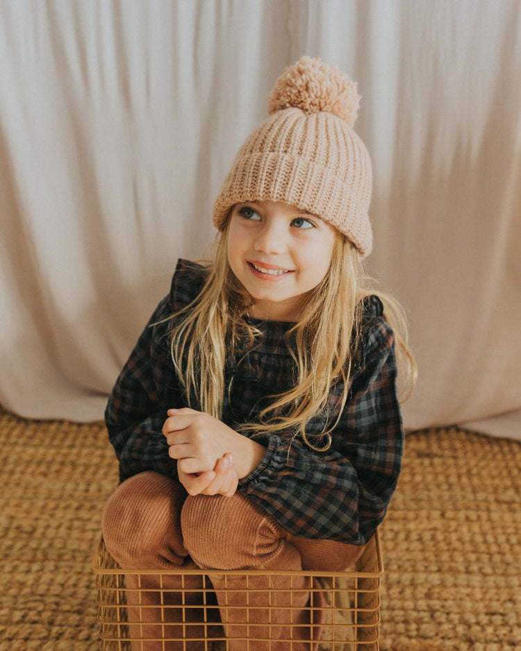 GORRO DE TRICOT CON POM POM BÚHO BCN
