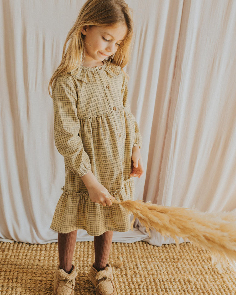 VESTIDO MINI CHECK BÚHO