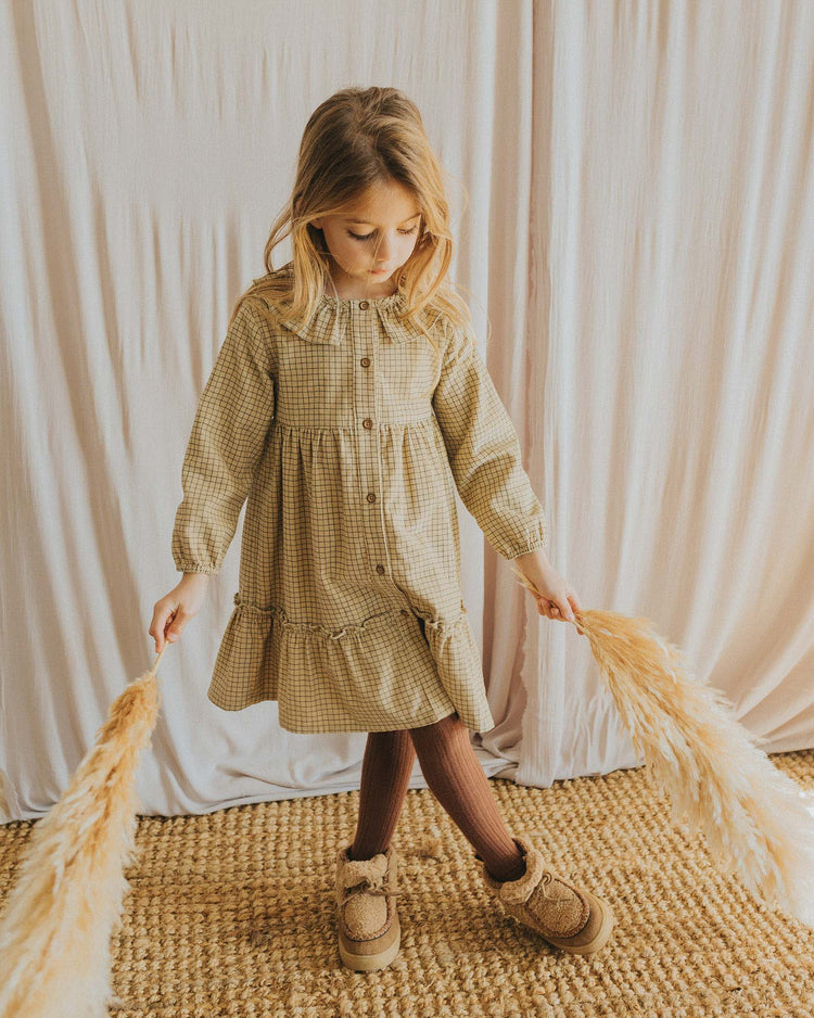 VESTIDO MINI CHECK BÚHO