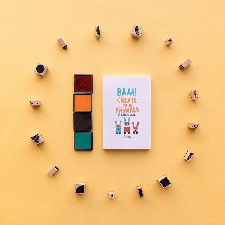 Sellos de Madera Bam! Create Your Animals