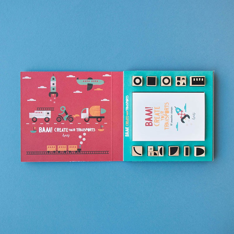 Sellos de Madera Bam! Create Your Transports
