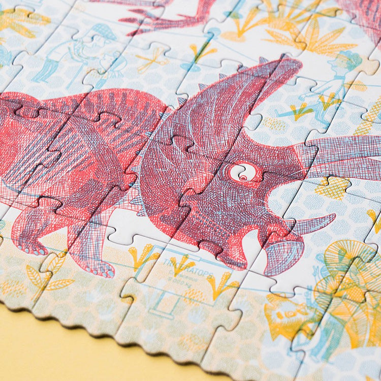 Puzzle & Glasses - Discover The Dinosaurs