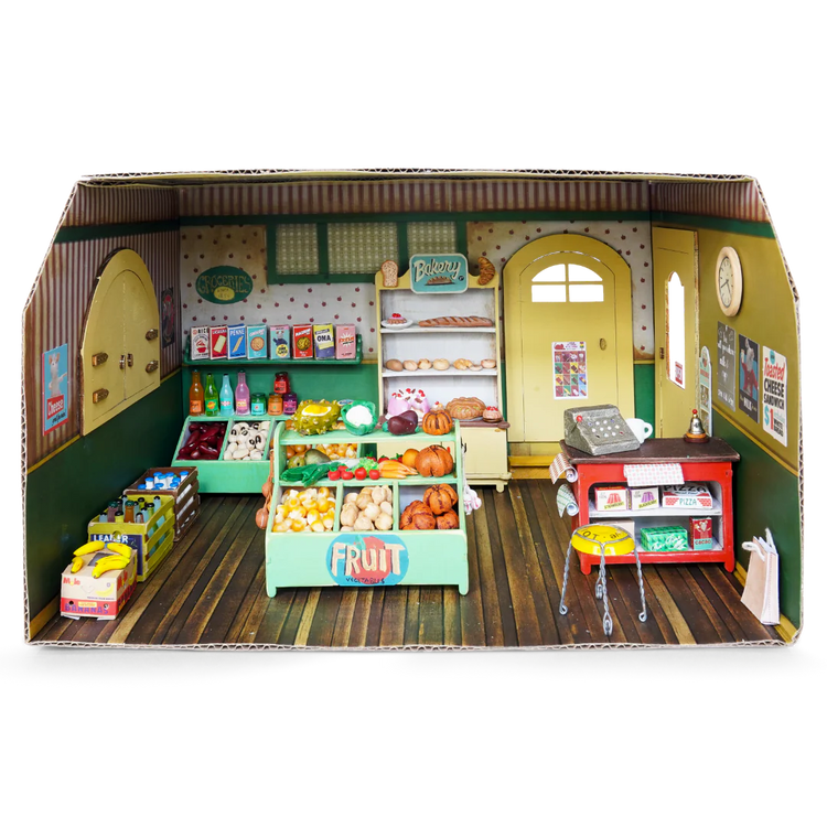 HABITACIÓN MINIATURA DE CARTÓN - TIENDA