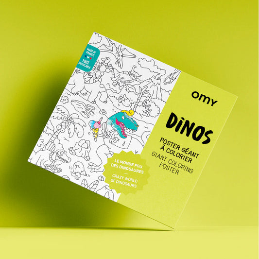 POSTER PARA COLOREAR - DINOS