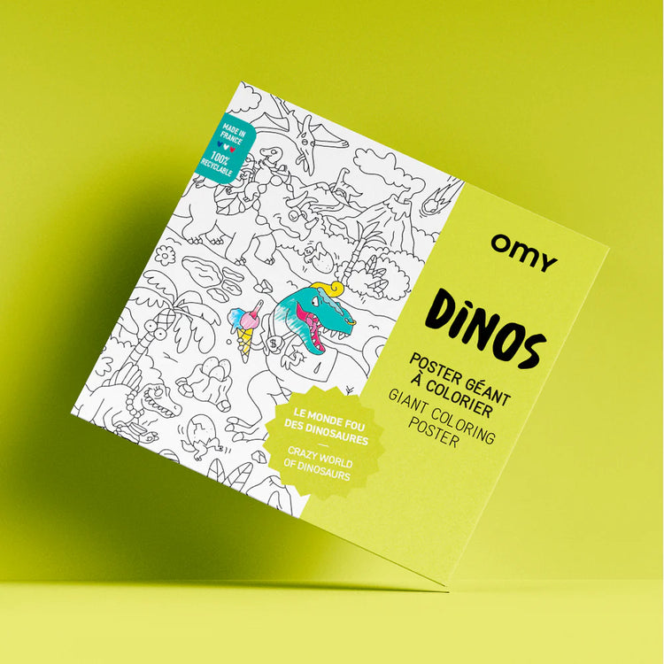 POSTER DINOS PARA COLOREAR