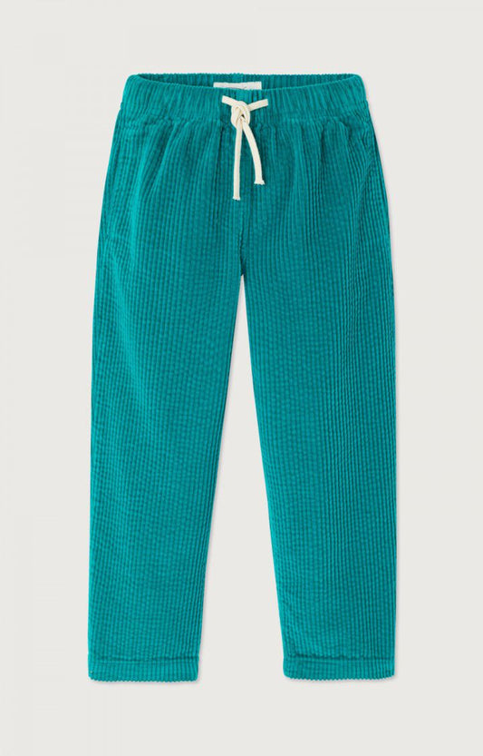 PANTALON PANA VERDE ESMERALDA VINTAGE
