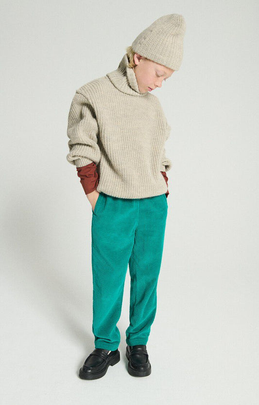 PANTALON PANA VERDE ESMERALDA VINTAGE