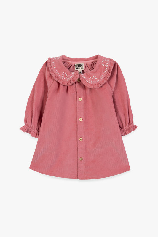 Vestido Minnie terciopelo rosa "New Barn"bebé | Kidslabco