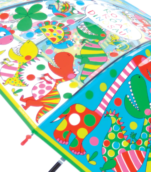 Paraguas Transparente Dino