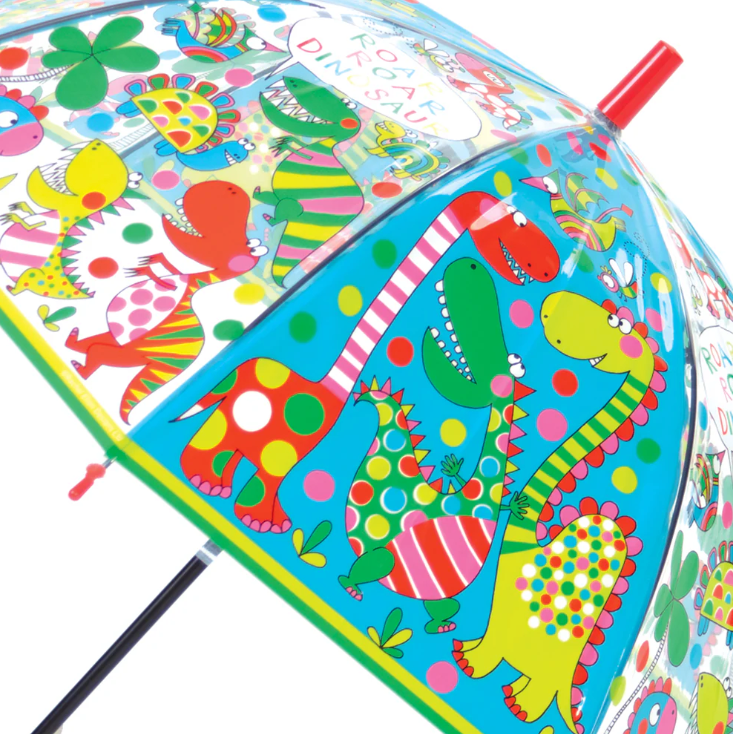 Paraguas Transparente Dino