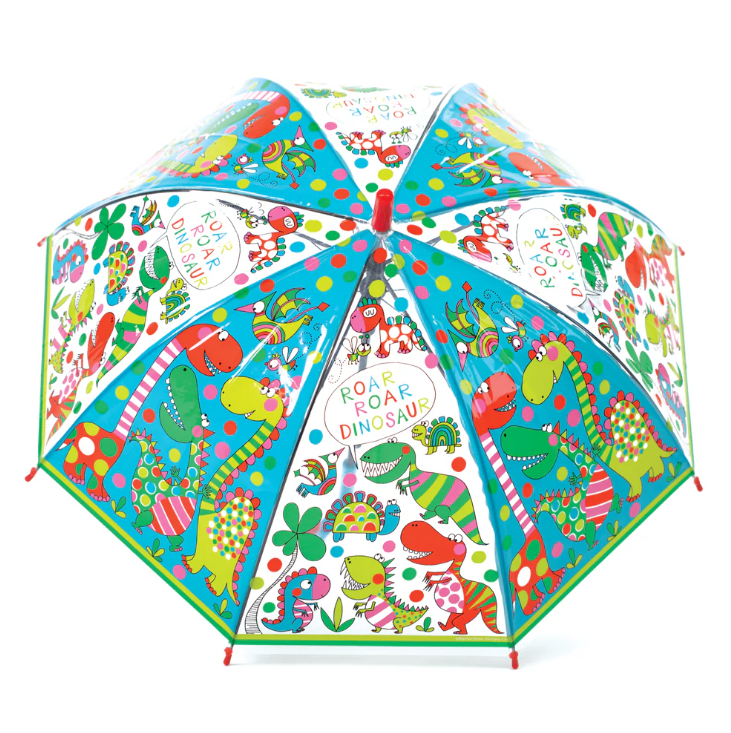Paraguas Transparente Dino