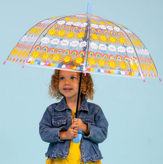 Paraguas Transparente Sun & Rainbows