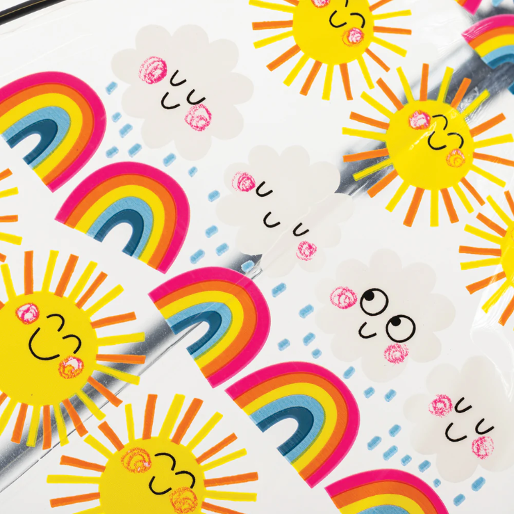 Paraguas Transparente Sun & Rainbows